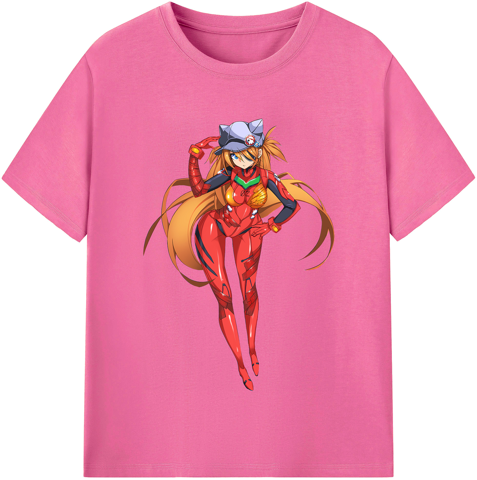 （画像用） EVA 新世紀エヴァンゲリオン レディースカジュアルプリントTシャツ（綿100％）